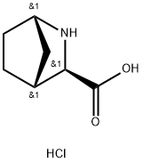 2-Azabicyclo[2.2.1]heptane-3-carboxylic acid, hydrochloride , (1S,3R,4R)- Struktur