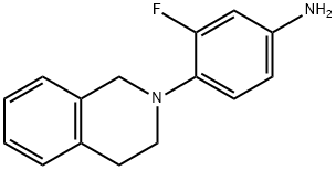 4-[3,4-Dihydro-2(1H)-isoquinolinyl]-3-fluoroaniline Struktur