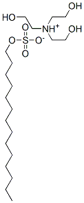 tris(2-hydroxyethyl)ammonium tetradecyl sulphate Struktur