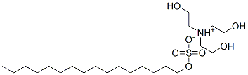 tris(2-hydroxyethyl)ammonium hexadecyl sulphate  Struktur