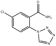 5-CHLORO-2-(1H-TETRAZOL-1-YL)BENZAMIDE Struktur