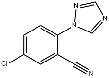 5-CHLORO-2-(1H-1,2,4-TRIAZOL-1-YL)BENZONITRILE Struktur