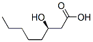 (3R)-3-Hydroxyoctanoic acid Struktur