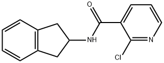 2-CHLORO-N-(2,3-DIHYDRO-1H-INDEN-2-YL)NICOTINAMIDE Struktur