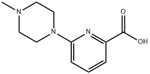 6-(4-methylpiperazin-1-yl)pyridine-2-carboxylic acid Struktur