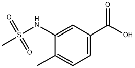 3-MethanesulfonaMido-4-Methylbenzoic acid Struktur