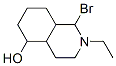 2-ethyl-3,4,4a,5,6,7,8,8a-octahydro-1H-isoquinolin-5-ol bromide Struktur