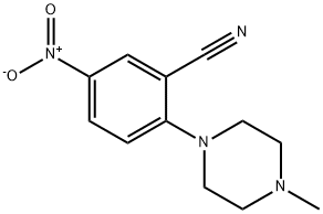 5-硝基-2-(4-甲基哌嗪-1-基)苯甲腈, 451459-92-0, 結(jié)構(gòu)式