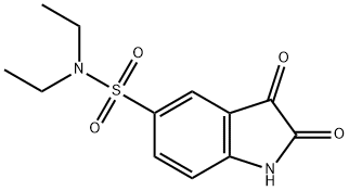 2,3-DIOXO-2,3-DIHYDRO-1H-INDOLE-5-SULFONIC ACID DIETHYLAMIDE Struktur