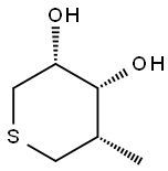 2H-Thiopyran-3,4-diol, tetrahydro-5-methyl-, (3R,4R,5S)- (9CI) Struktur