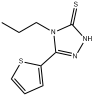 4-PROPYL-5-THIEN-2-YL-4H-1,2,4-TRIAZOLE-3-THIOL Struktur