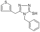 4-BENZYL-5-(3-THIENYLMETHYL)-4H-1,2,4-TRIAZOLE-3-THIOL Struktur