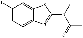 Acetamide, N-(6-fluoro-2-benzothiazolyl)-N-methyl- (9CI) Struktur