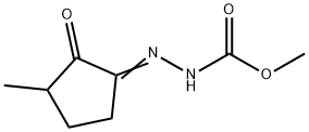 Hydrazinecarboxylic  acid,  (3-methyl-2-oxocyclopentylidene)-,  methyl  ester  (9CI) Struktur