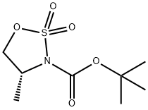 Tert-Butyl (R)-4-Methyl-2,2-Dioxo-[1,2,3]Oxathiazolidine-3-Carboxylate Struktur