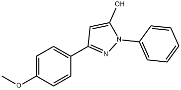 2,4-DIHYDRO-5-(4-METHOXYPHENYL)-2-PHENYL-3H-PYRAZOL-3-ONE Struktur