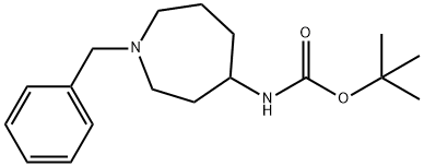 CARBAMIC ACID, [HEXAHYDRO-1-(PHENYLMETHYL)-1H-AZEPIN-4-YL]-, T-BUTYL ESTER (9CI) Struktur