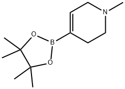 1-メチル-1,2,3,6-テトラヒドロピリジン-4-ボロン酸ピナコールエステル 化學(xué)構(gòu)造式