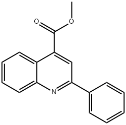 2-PHENYL-QUINOLINE-4-CARBOXYLIC ACID METHYL ESTER Structure