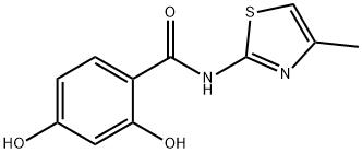 Benzamide, 2,4-dihydroxy-N-(4-methyl-2-thiazolyl)- (9CI) Struktur