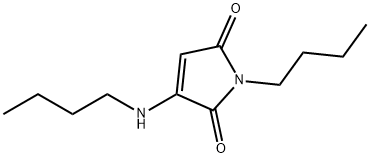 1H-Pyrrole-2,5-dione, 1-butyl-3-(butylamino)- (9CI) Struktur