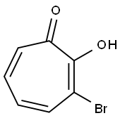 3-BROMO-2-HYDROXY-2,4,6-CYCLOHEPTATRIEN-1-ONE Struktur