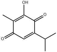 2-Methyl-3-hydroxy-5-isopropyl-1,4-benzoquinone Struktur