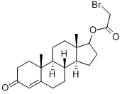 17-bromoacetoxy-4-androsten-3-one Struktur