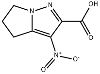 4H-Pyrrolo[1,2-b]pyrazole-2-carboxylicacid,5,6-dihydro-3-nitro-(9CI) Struktur