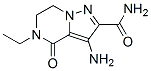 Pyrazolo[1,5-a]pyrazine-2-carboxamide, 3-amino-5-ethyl-4,5,6,7-tetrahydro-4-oxo- (9CI) Struktur