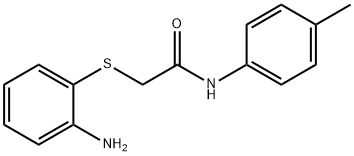 2-[(2-aminophenyl)sulfanyl]-N-(4-methylphenyl)acetamide Struktur