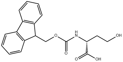 N-(9H-FLUOREN-9YL METHOXY)CARBONYL]-D-HOMOSERINE Struktur