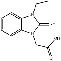 (3-ETHYL-2-IMINO-2,3-DIHYDRO-BENZOIMIDAZOL-1-YL)-ACETIC ACID Struktur