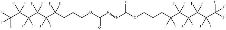 BIS(1H,1H,2H,2H,3H,3H-PERFLUORONONYL) AZODICARBOXYLATE Struktur