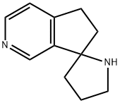 5,6-DIHYDROSPIRO[CYCLOPENTA[C]PYRIDINE-7,2'-PYRROLIDINE] Struktur