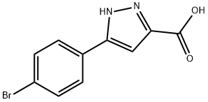 3-(4-BROMOPHENYL)-1H-PYRAZOLE-5-CARBOXYLIC ACID Struktur