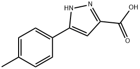 5-(4-METHYLPHENYL)-1H-PYRAZOLE-3-CARBOXYLIC ACID Struktur