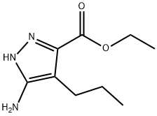 1H-Pyrazole-3-carboxylicacid,5-amino-4-propyl-,ethylester(9CI) Struktur