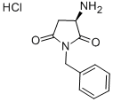 (R)-3-AMINO-1-BENZYLPYRROLIDINE-2,5-DIONE HYDROCHLORIDE Struktur