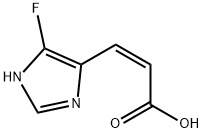 2-Propenoicacid,3-(5-fluoro-1H-imidazol-4-yl)-,(2Z)-(9CI) Struktur