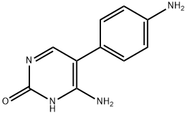 4-Amino-5-(4-aminophenyl)-2(1H)-pyrimidinone Struktur