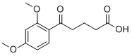 5-(2,4-dimethoxyphenyl)-5-oxopentanoic acid Struktur