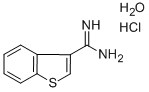 1-Benzothiophene-3-carboximidamidine hydrochloride Struktur