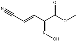 3-Butenoicacid,4-cyano-2-(hydroxyimino)-,methylester,(2Z,3E)-(9CI) Struktur