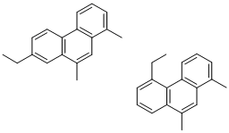 1,9-DIMETHYL-7-ETHYLPHENANTHRENE/1,9-DIMETHYL-5-ETHYLPHENANTHRENE Struktur