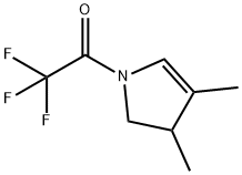 1H-Pyrrole, 2,3-dihydro-3,4-dimethyl-1-(trifluoroacetyl)- (9CI) Struktur