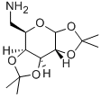 6-AMINO-6-DEOXY-1,2:3,4-DI-O-ISOPROPYLIDENE-D-GALACTOPYRANOSIDE Struktur