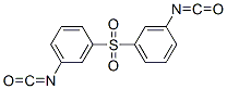 1-isocyanato-3-(3-isocyanatophenyl)sulfonyl-benzene Struktur