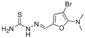 Hydrazinecarbothioamide,  2-[[4-bromo-5-(dimethylamino)-2-furanyl]methylene]- Struktur