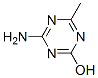 4-Methyl-6-hydroxy-1,3,5-triazine-2-amine Struktur